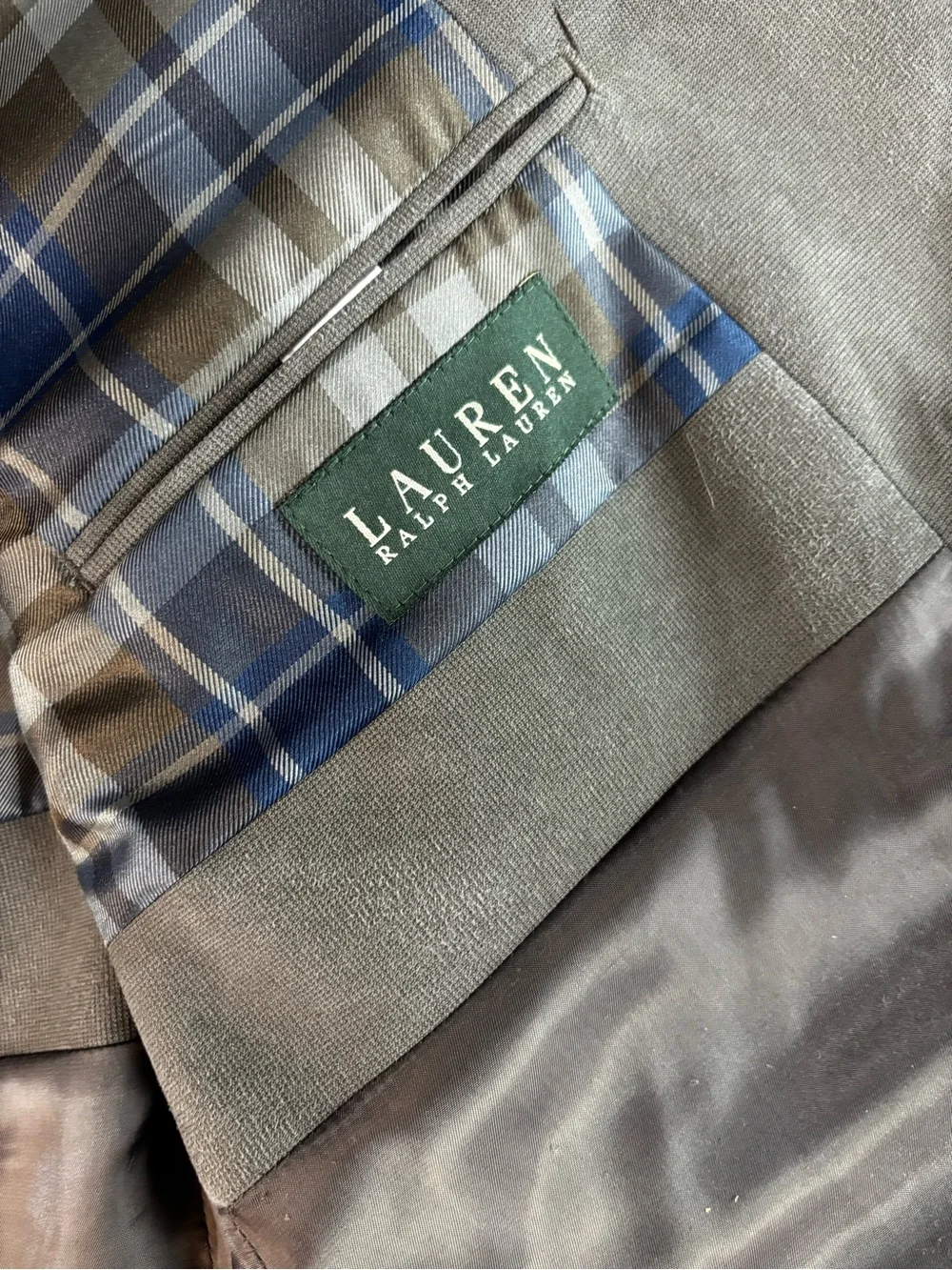Lauren Ralph Lauren Men's Gray Two-Button Blazer 46R